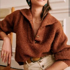 Sezane MICKY Jumper in Hazelnut XS